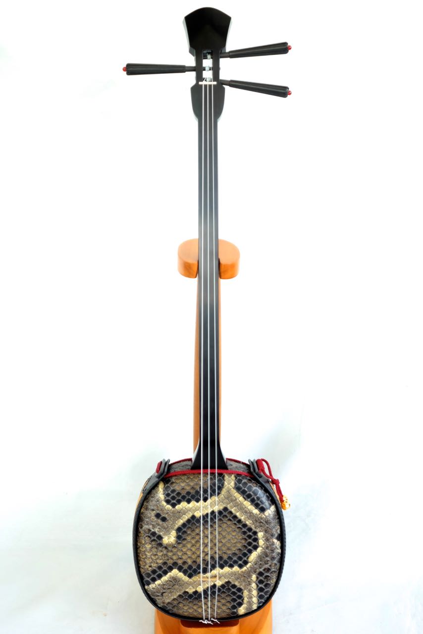 沖縄三線(ユナー) オーダー三線 沖縄県KM様2 カマゴン黒檀ユナー型三線 #6誕生