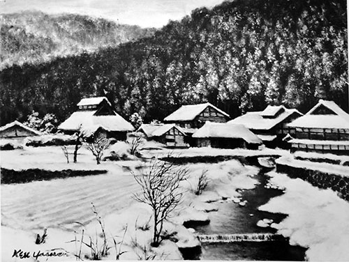 安田謙　雪の大原　1983年以前