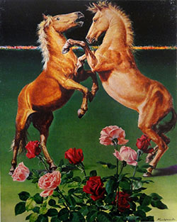 安田謙　馬賛歌a　1977年