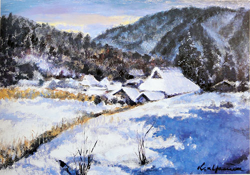 安田謙　花脊の雪　1992年