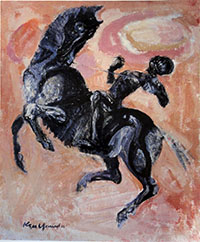 安田謙　奔馬　1972年