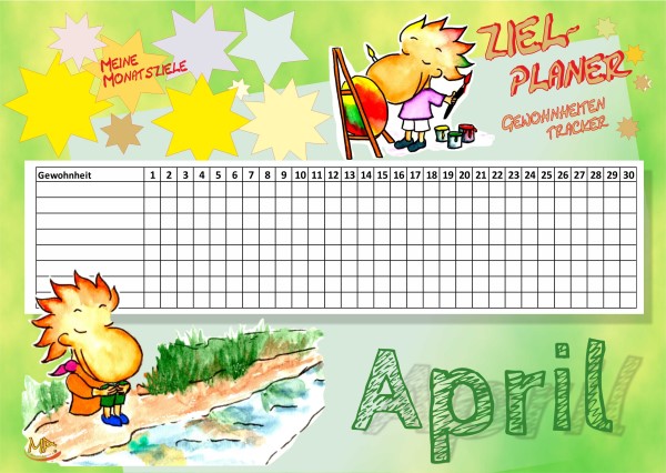 Gewohnheitentracker April
