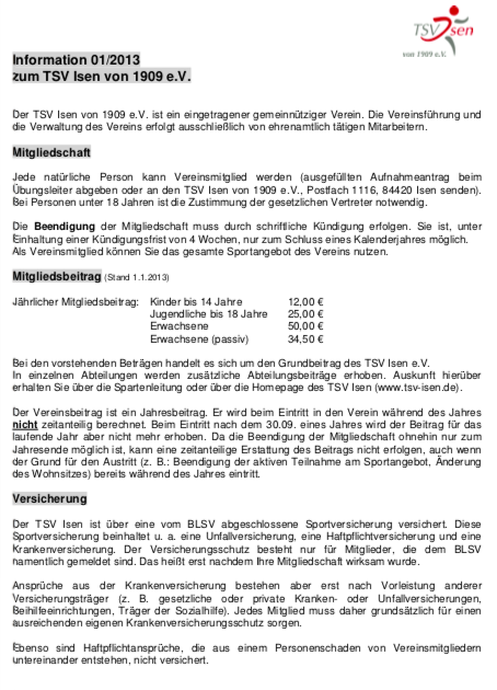 Kündigung mitgliedschaft verein