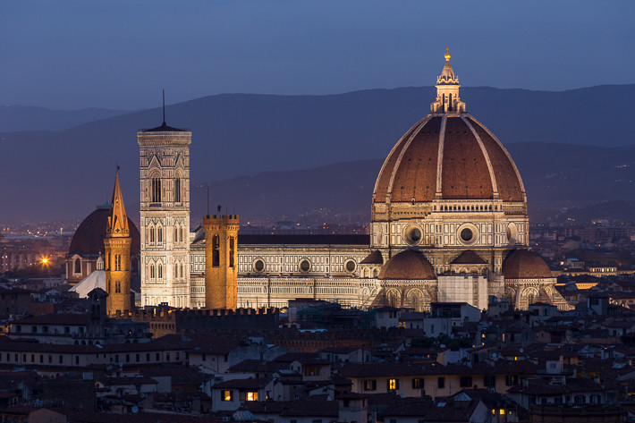 Das Herzstück der Altstadt von Florenz ist die die Kathedrale "di Santa Maria del Fiore".