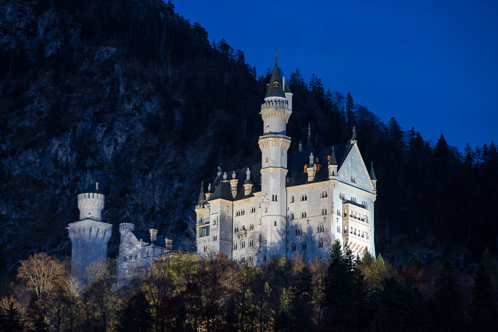 Blaue Stunde: Schloss Neuschwanstein
