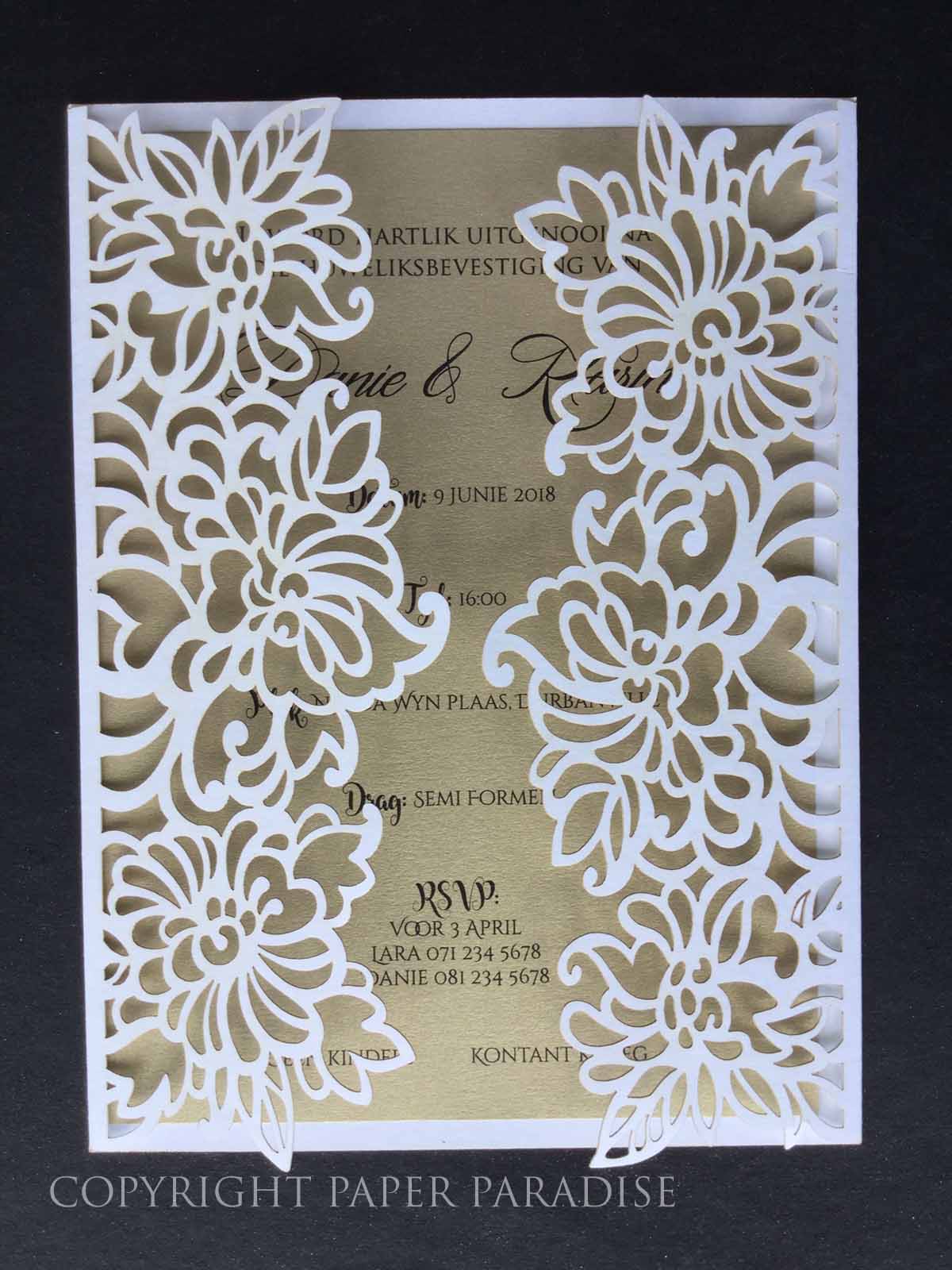 Laser Cut Stationery Paper Paradise, Home of Fine Papers and Invitations