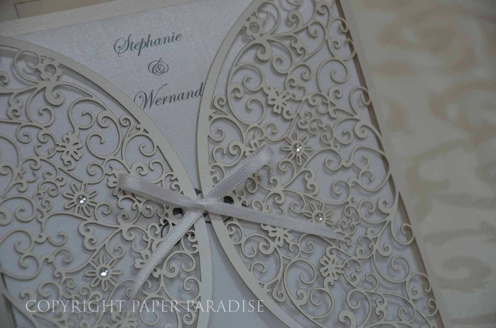 Laser Cut Stationery Paper Paradise, Home of Fine Papers and Invitations