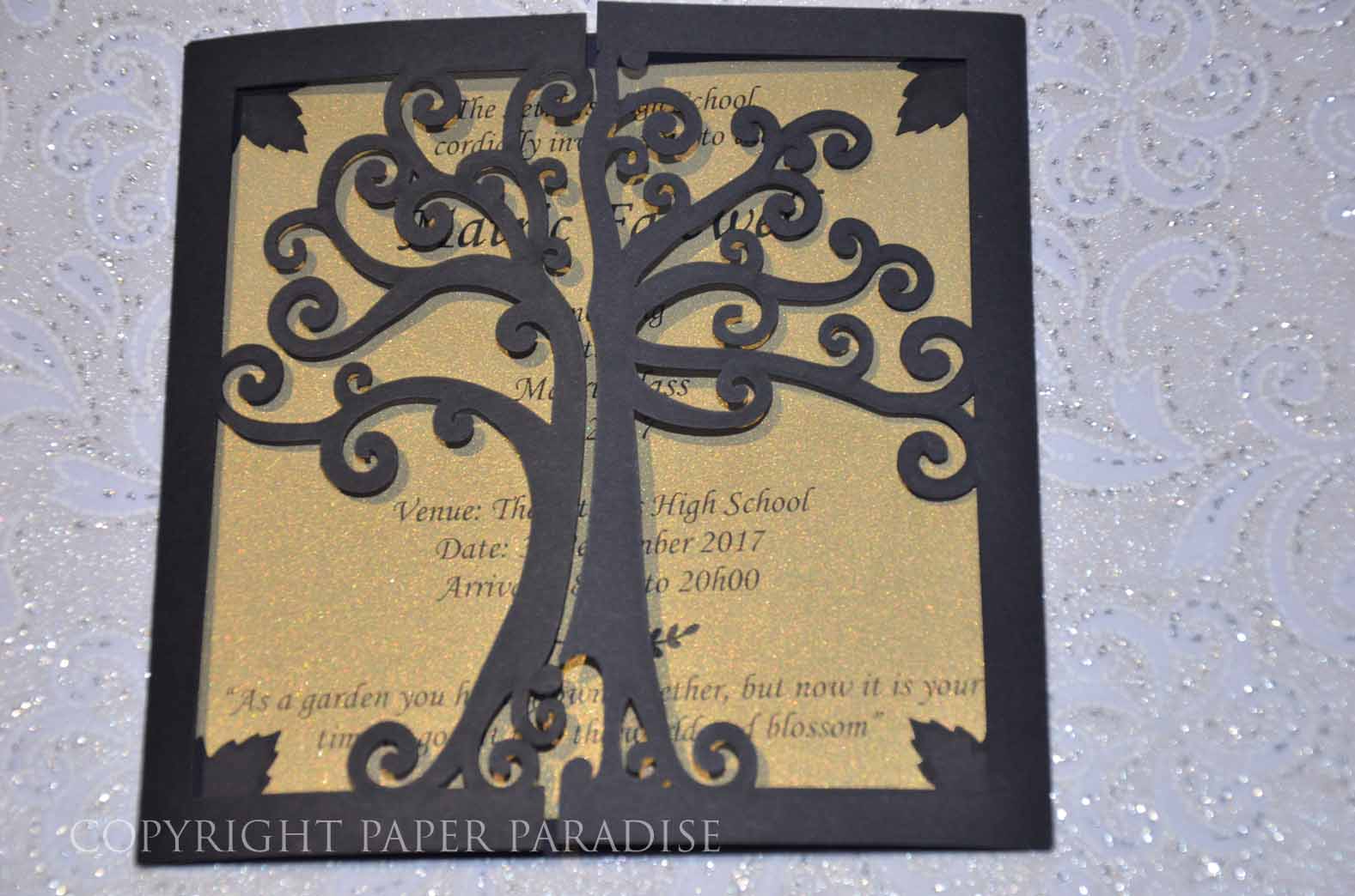 Laser Cut Stationery Paper Paradise, Home of Fine Papers and Invitations