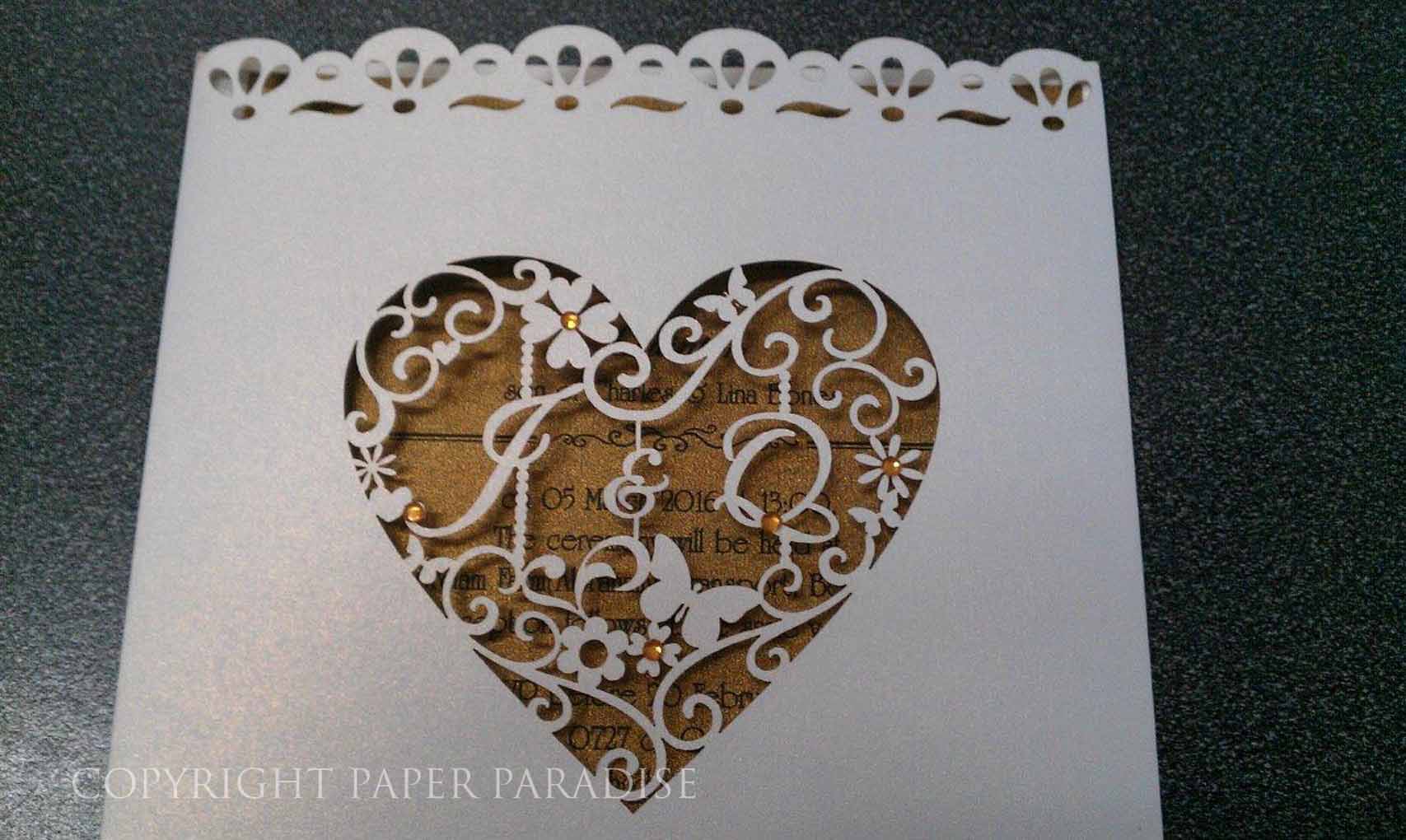 Laser Cut Stationery Paper Paradise, Home of Fine Papers and Invitations