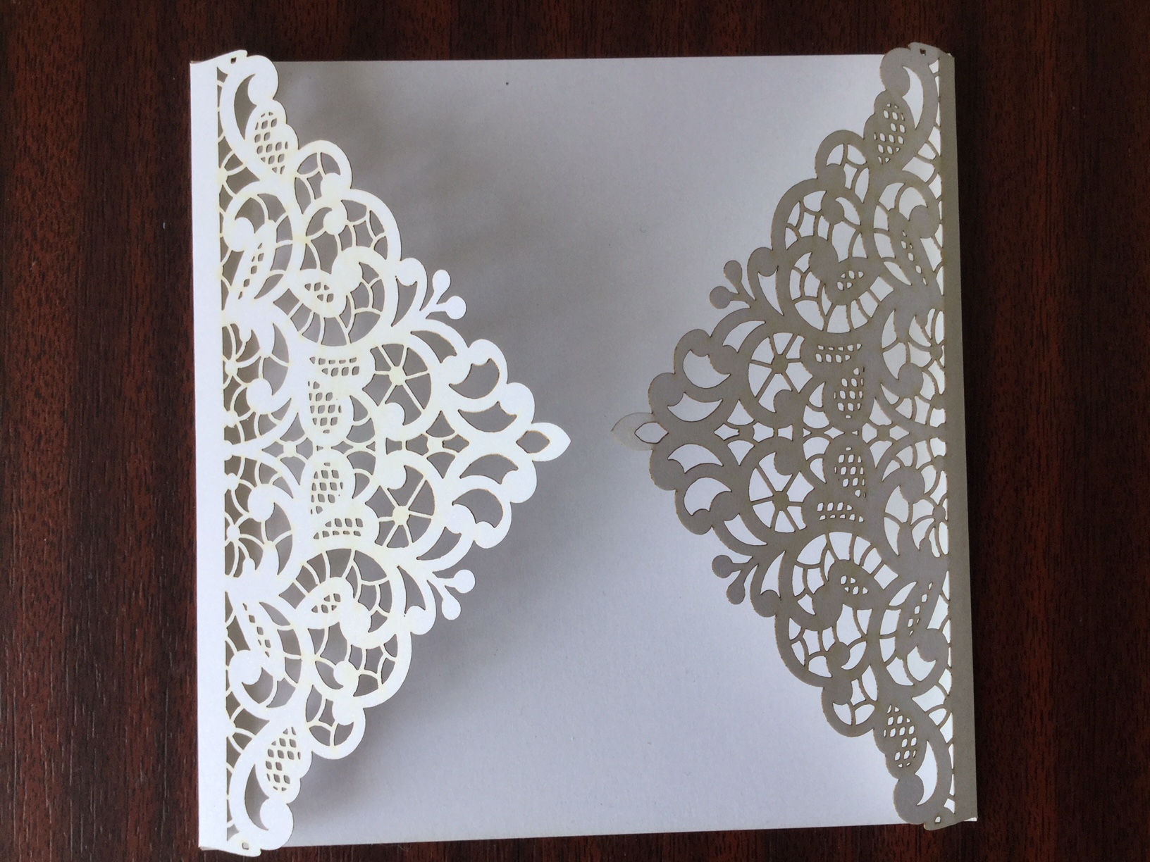 Laser Cut Invitation Covers Paper Paradise, Home of Fine Papers and
