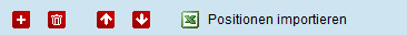 Excel Positionen importieren