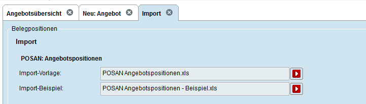 Angebotspositionen aus Excel Preiskalkulation übernehmen