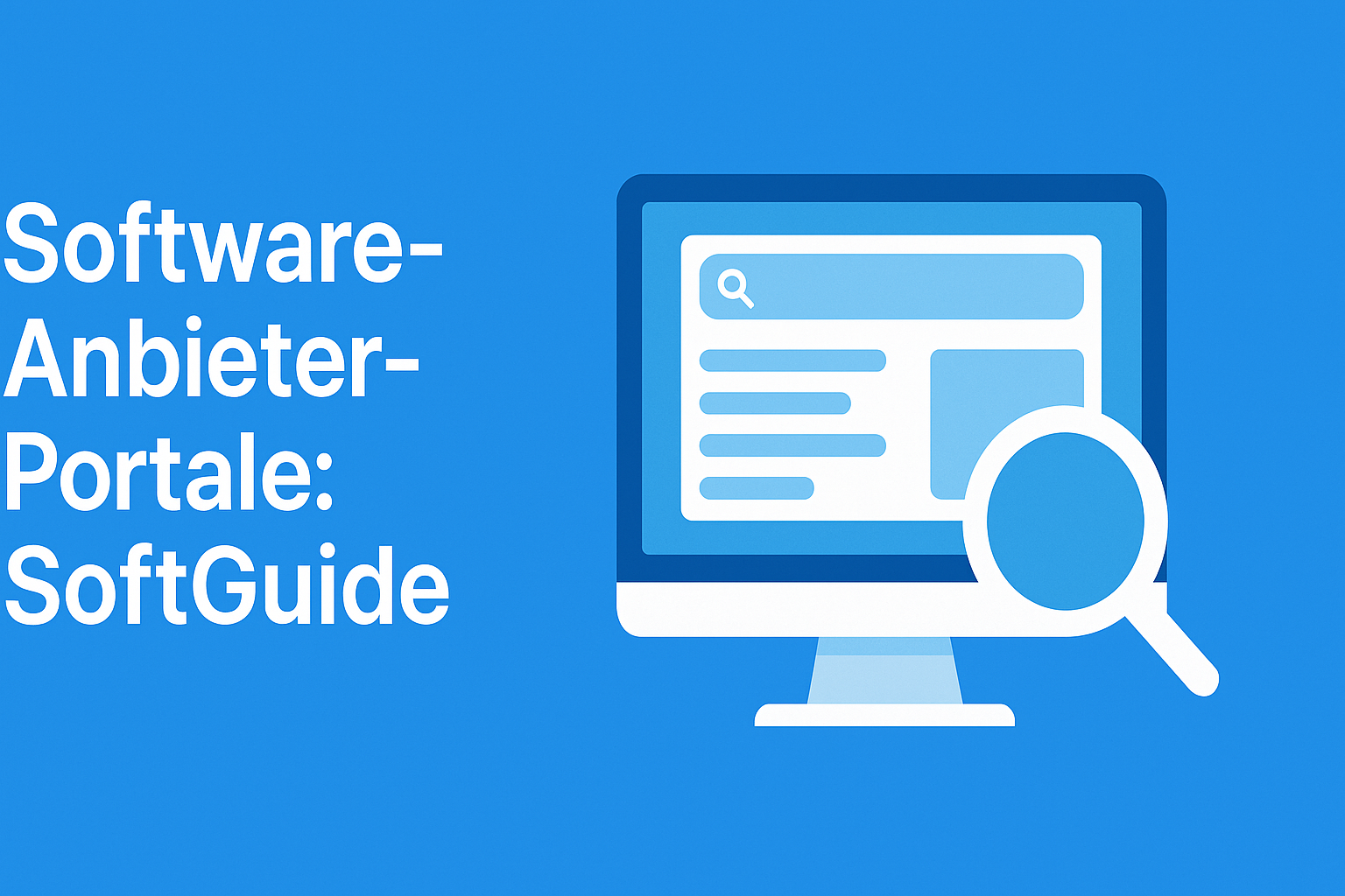 Software-Anbieter-Portale: SoftGuide – Ein starker Partner bei der Suche nach Rechnungsprogrammen