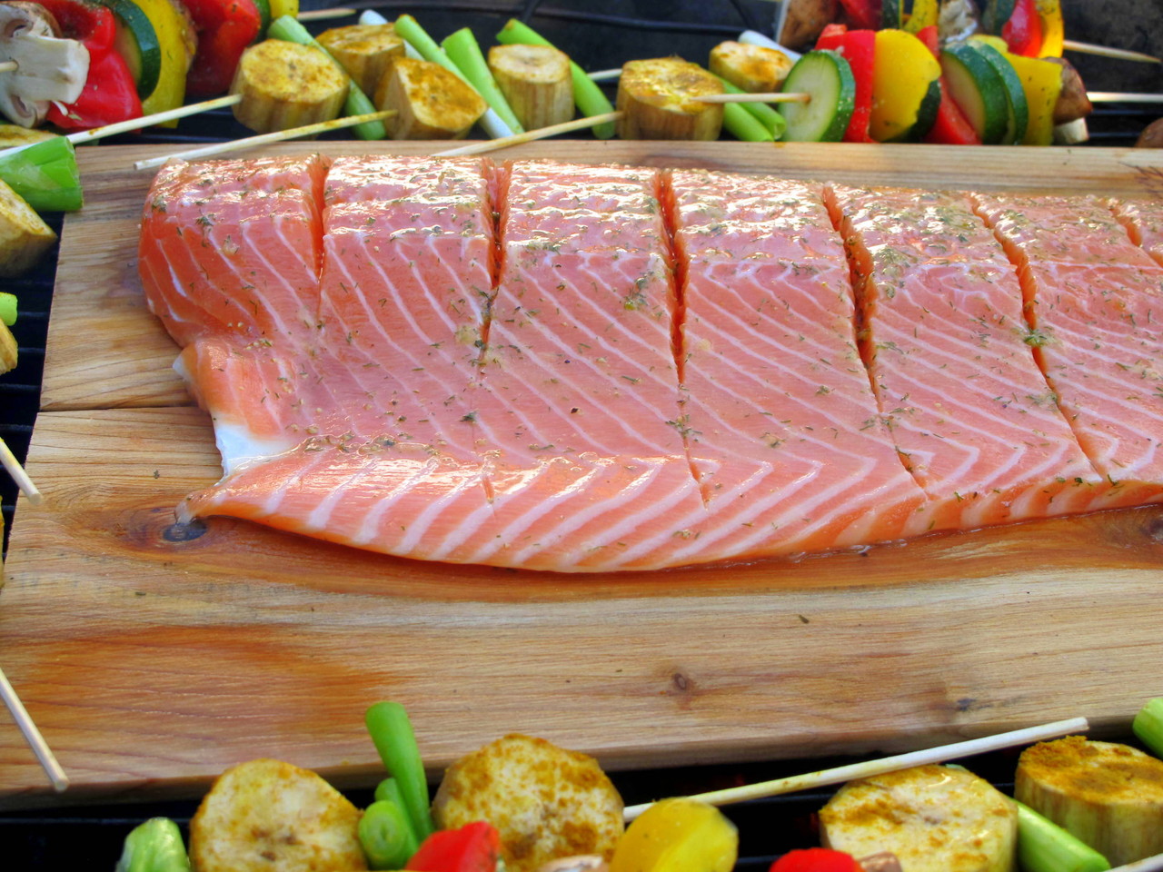 Lachs auf Zedernholz - Paleo crossover