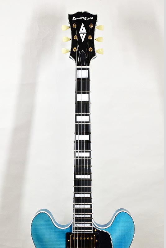 【あずき】Seventy Seven EXRUBATO-CTM-JT Seventy Seven EXRUBATO-CTM JT AMB セミアコギター 【Japan
