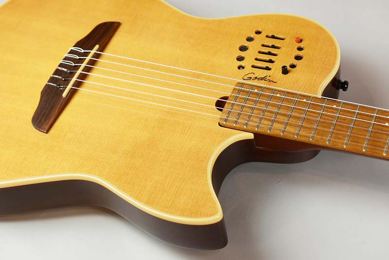 Godin Duet nylon 初期モデル GODIN Duet Nylon Dual Source|ドルフィンギターズ