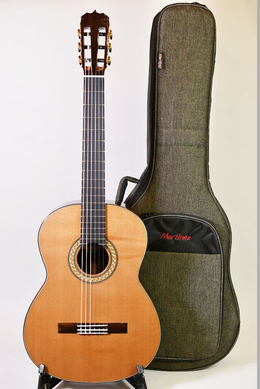 24948円 珍しい Martinez MR-520S 松 ローズウッド 新品 マルティネス Natural ナチュラル Classic Guitar クラシックギター ガットギター