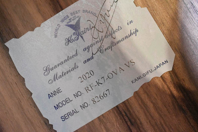 K.Yairi RF-K7-OVA/VS - guitarshoptantan （ギターショップタンタン）