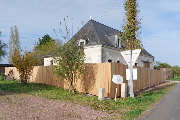 Cloture Type N°1 en planches verticales