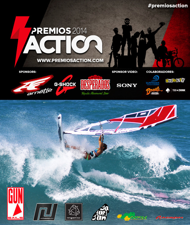 WINDSURF PREMIOS ACTION MARIA ANDRES ROOKIE 2014 WINDSURFING WATERSPORTS WAVES