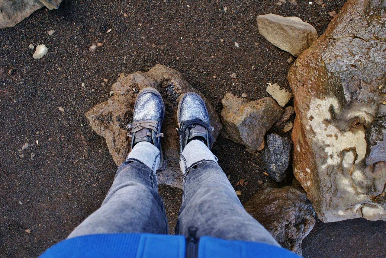 Haleakala crater, with my super Space Satorisan Shoes!!