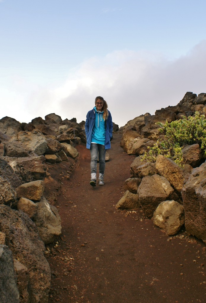 Haleakala crater, OMG So cold in here!!