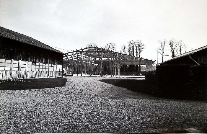 Construction d'un hangar de 600m² pour l'atelier de montage.