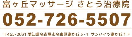 052-726-5507　名古屋名東区富ヶ丘3-1