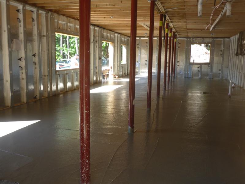 2 trucks of fiberglass concrete delivered