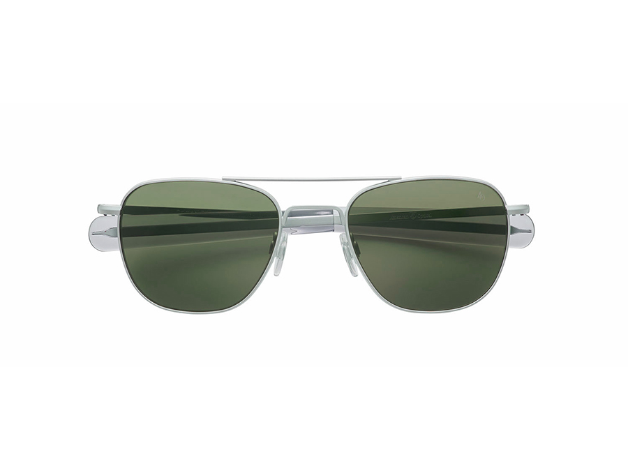 Original Pilot®　col. MATTE SILVER / GREEN（GLASS）