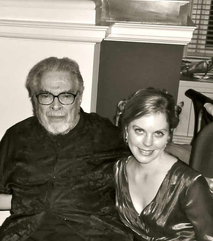 with Leon Fleisher after D.C.'s Library of Congress Performance