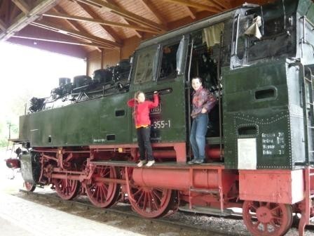 Lokomotive beim Oberpfälzer Handwerksmuseum in Hillstett - www.roetz.de/handwerksmusuem