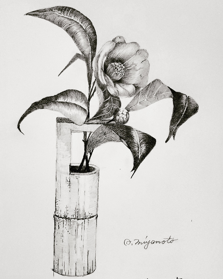 デッサン 花 1点物】花 鉛筆デッサン その他アート しろいろ 通販 10021626