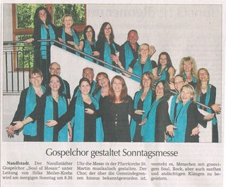 Sonntagsmesse in der Pfarrkirche St. Martin in Au 2014