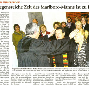 Verabschiedung des evangelischen Pfarrers Markus Krusche 2012