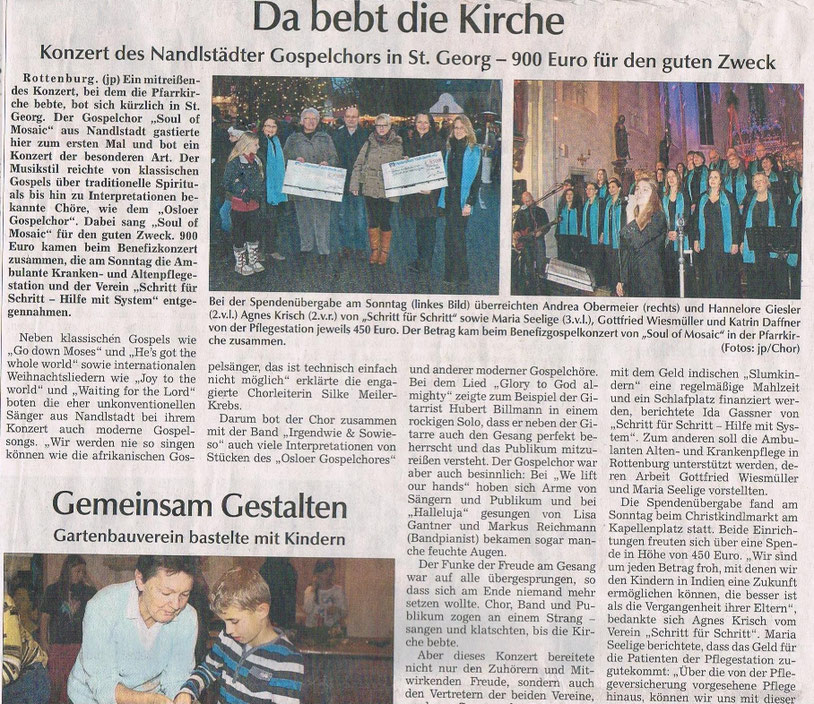 Weihnachtskonzert in Rottenburg