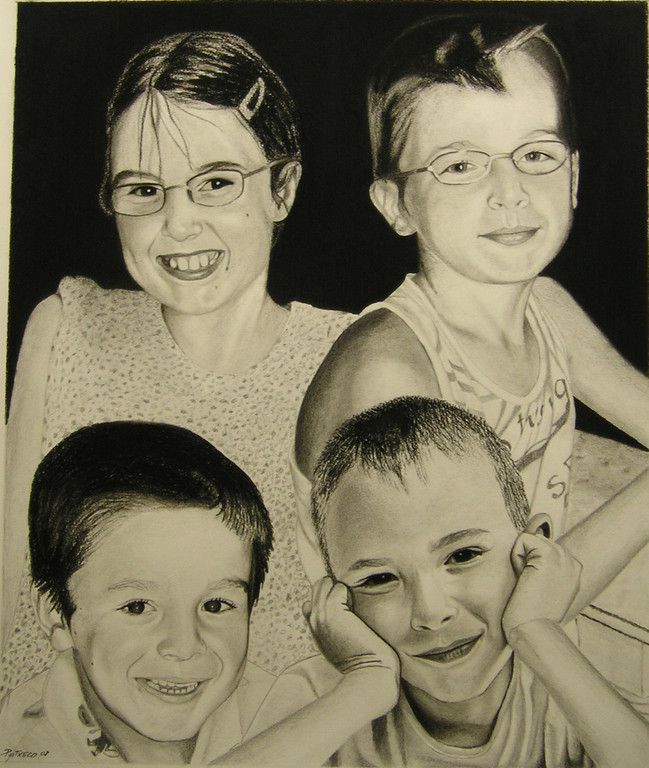 Rebecca, Samuel, Matthieu et Simon (2008) (Collection privée)