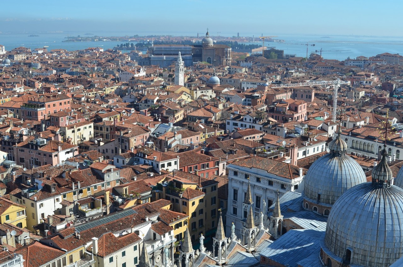 Blick vom Campanile di San Marco bis nach Murano