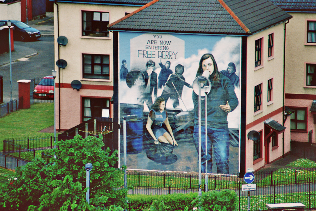 (London-)Derry, Mural (Bernadette Devlin)