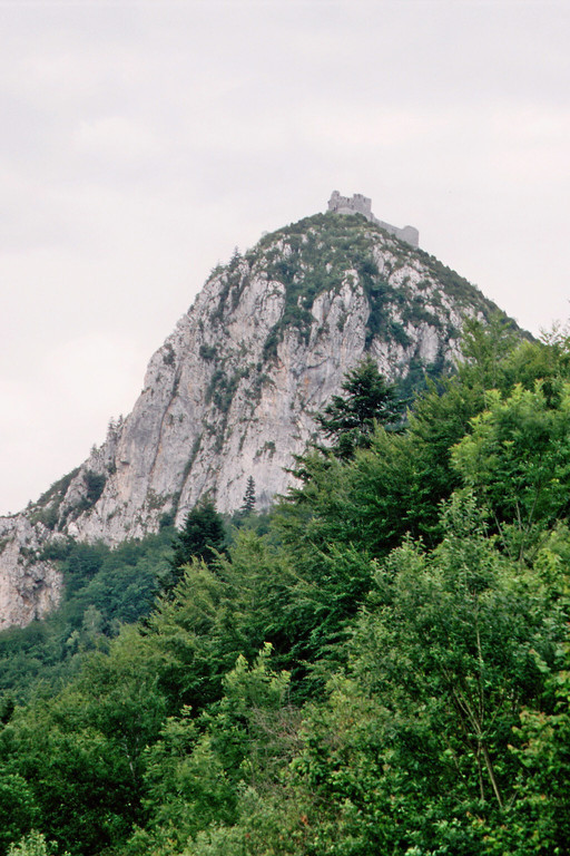 Blick auf das Château de Monségur