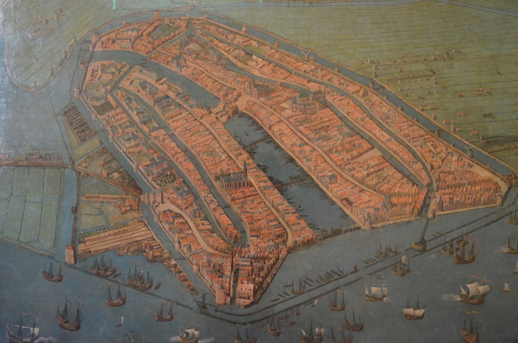 Cornelis Anthoniszoon, Blick auf Amsterdam (1538, Amsterdam, Historisches Museum)