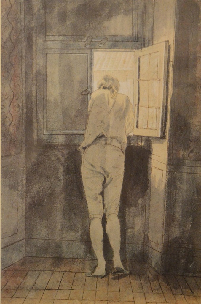 J. H. W. Tischbein, Goethe am Fenster (Casa di Goethe) ...