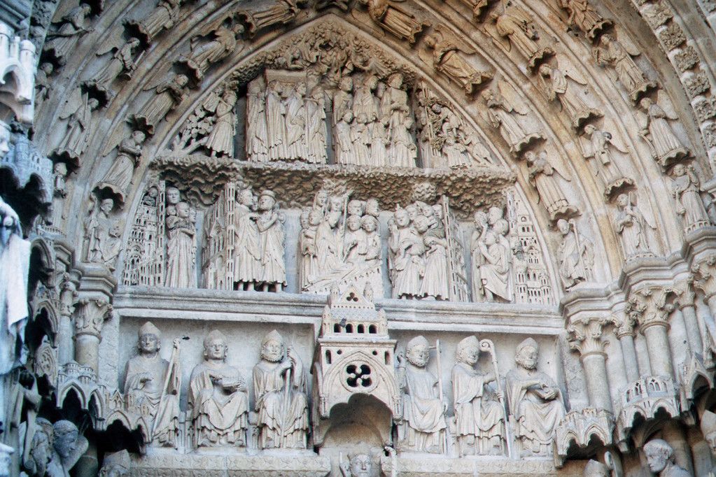 Amiens, Kathedrale, Portal S. Firmin tagsüber