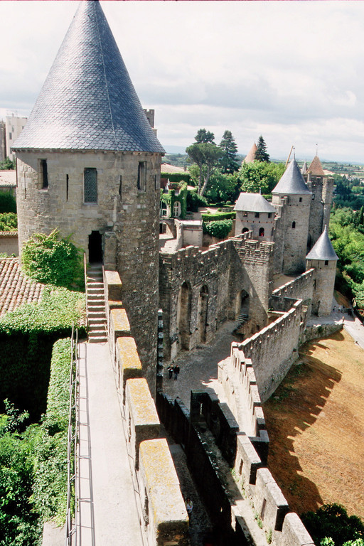 Carcassonne, Auf der Stadtmauer