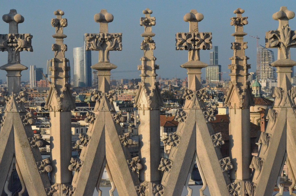 Dom zu Mailand, Blick vom Dach nach Norden
