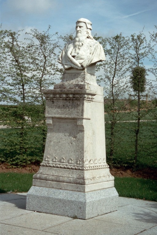 Amboise, Denkmal für Leonardo da Vinci (*1452 bei Vinci, †1519 Clos Lucé bei Amboise)