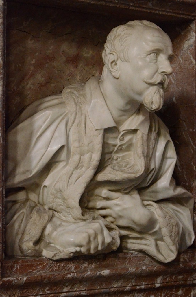 Gian Lorenzo Bernini, Der Arzt Gabriele Fonseca (um 1670; San Lorenzo in Lucina)