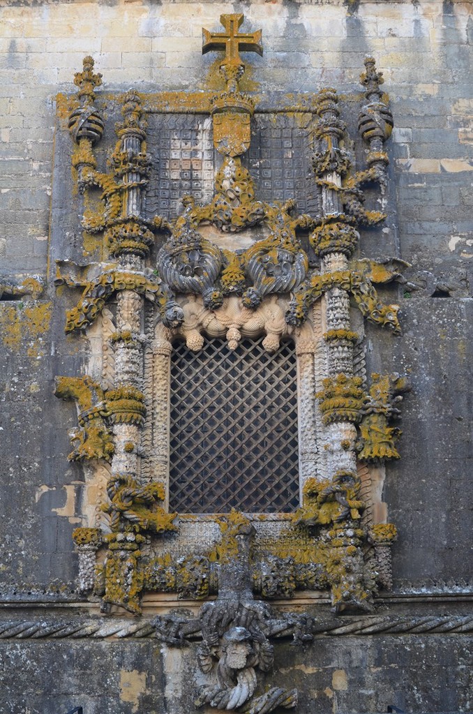 Tomar, Convento de Cristo, Manuelinisches Fenster - berühmtestes Portugals