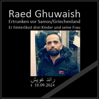 Raed ertrank vor der griechischen Küste.