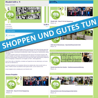 Charity Shopping für Moabit hilft